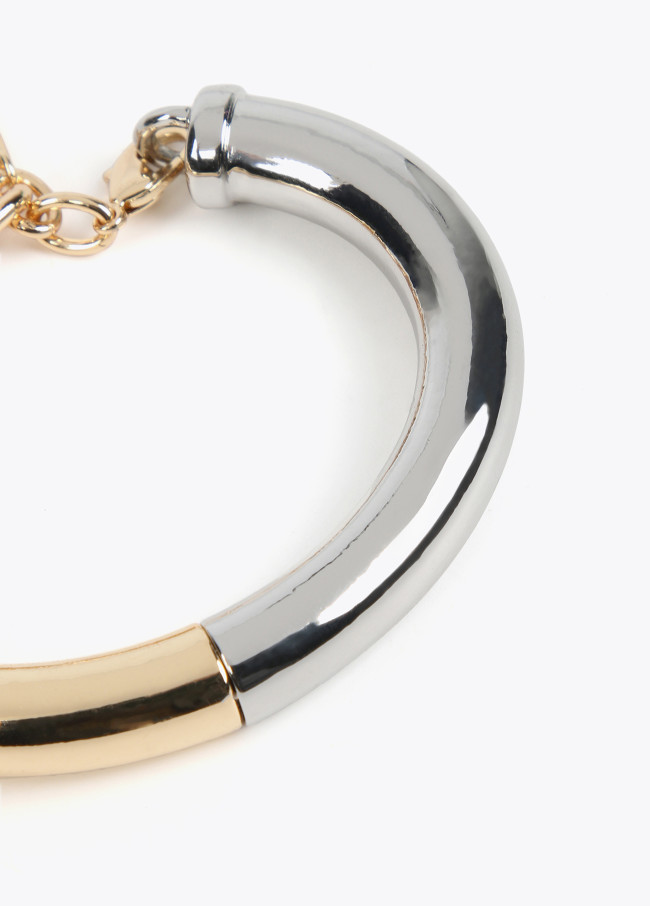 lola casademunt Pulsera metal bicolor Promoción trimestral