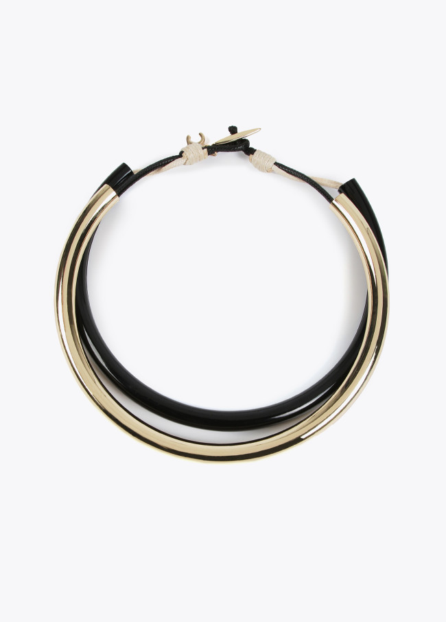 lola casademunt Collar bicolor doble gargantilla