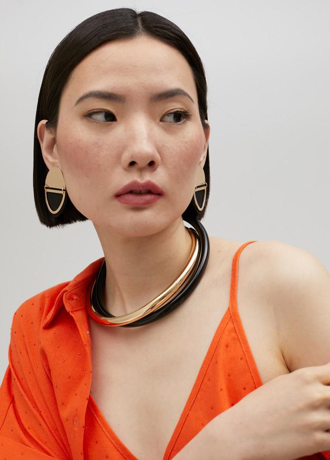 lola casademunt Collar bicolor doble gargantilla Superdescuento