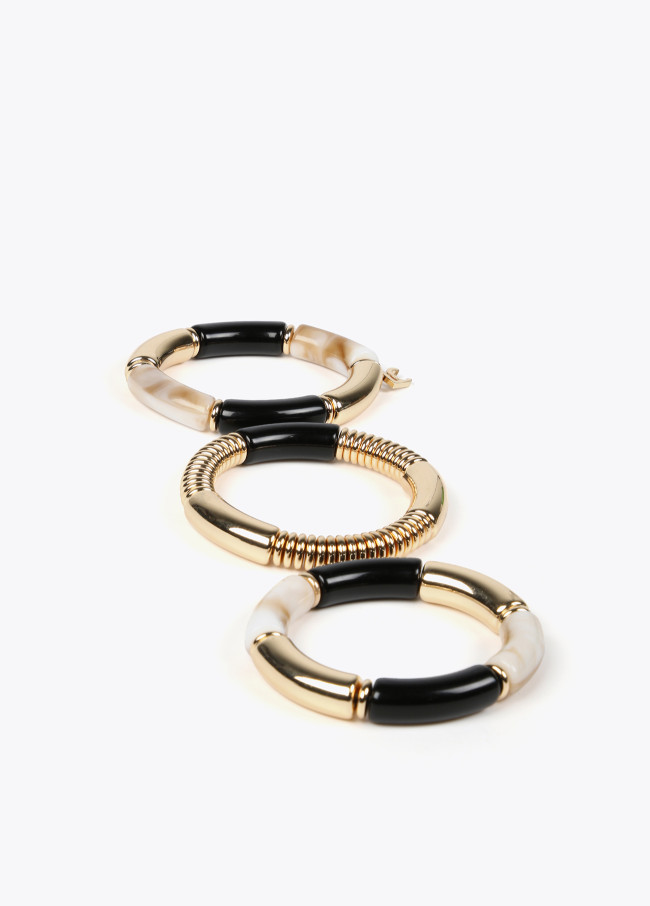 lola casademunt Pack pulseras con piezas acrílicas Envío internacional gratuito