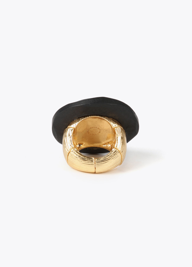 lola casademunt Anillo madera con joya Precios de Black Friday