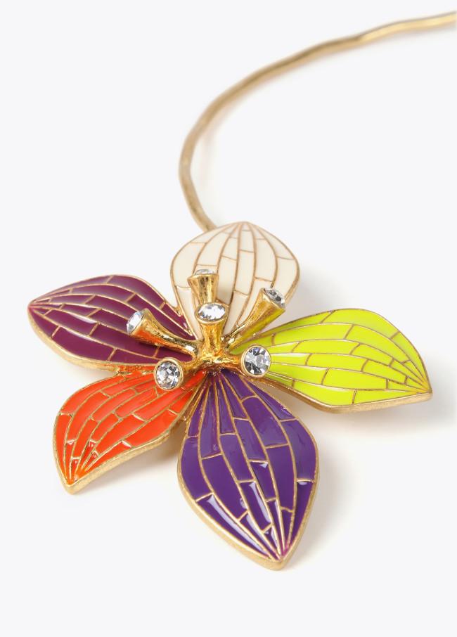 lola casademunt Collar gargantilla orquídea Última moda