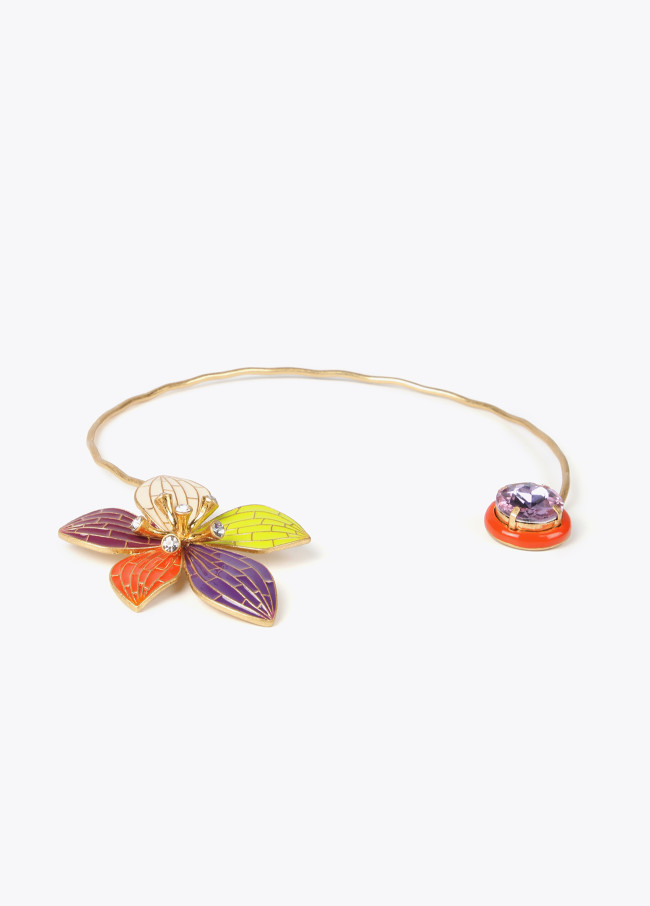 lola casademunt Collar gargantilla orquídea Última moda