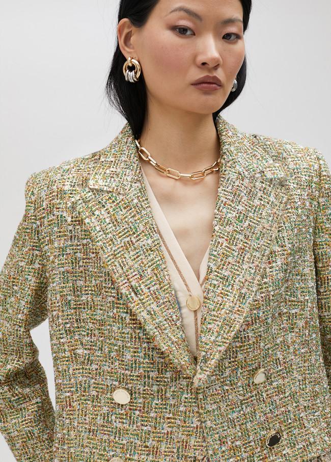 lola casademunt Chaqueta cropped de tweed Venta caliente