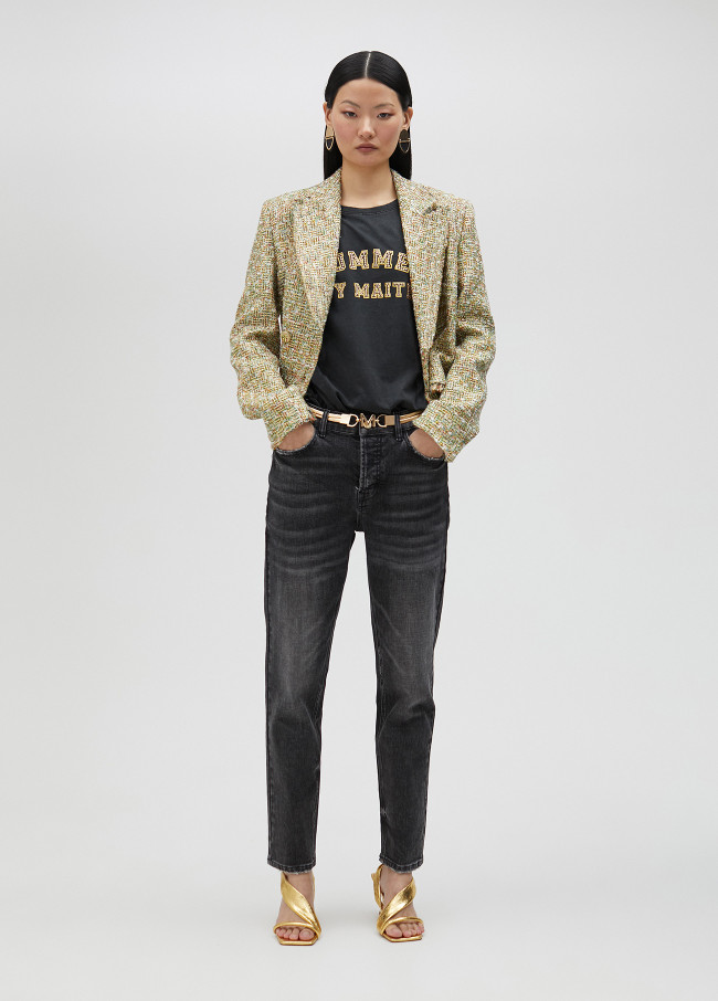 lola casademunt Chaqueta cropped de tweed Venta caliente