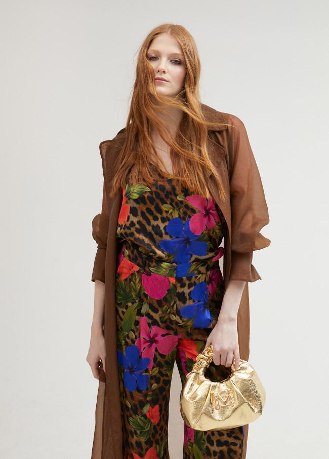lola casademunt Top lencero animal print En oferta