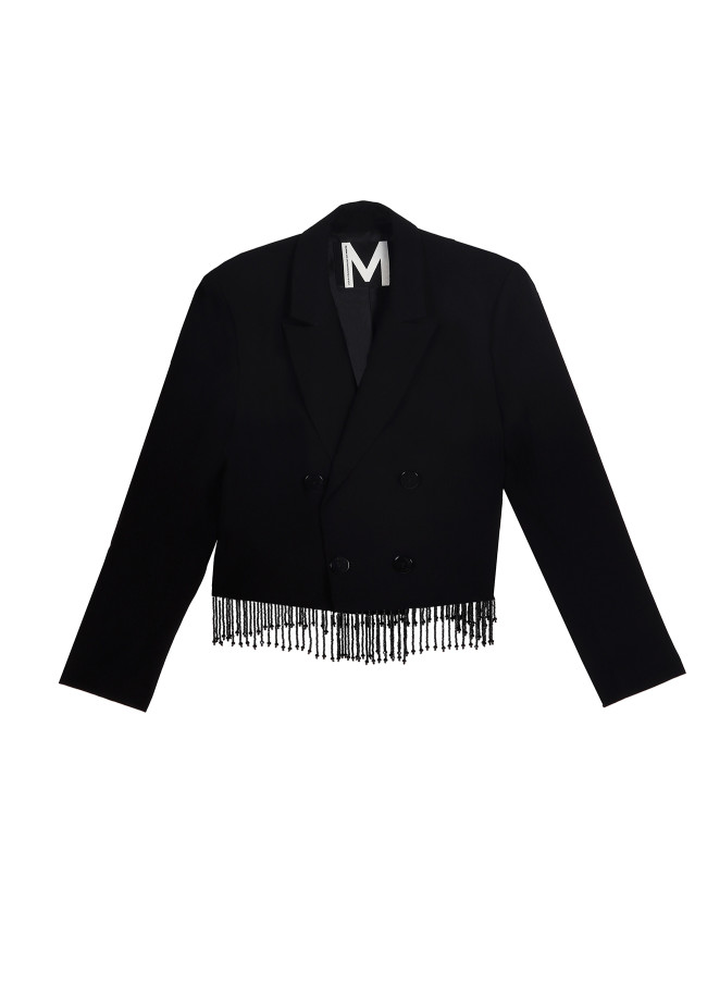 lola casademunt Americana cropped negra Rebajas baratas