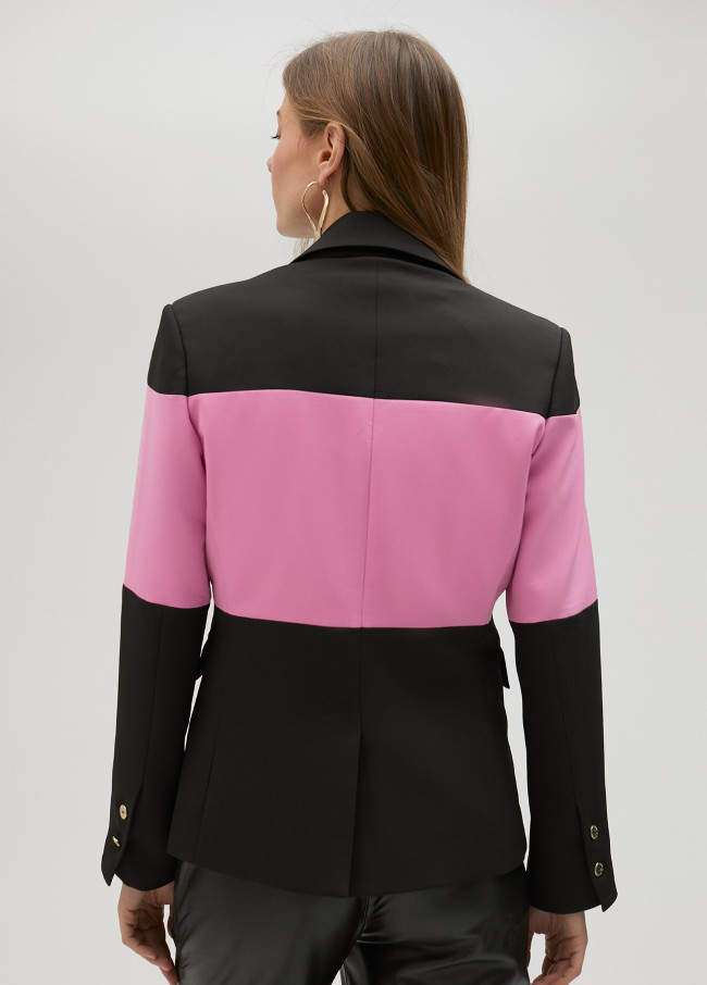 lola casademunt Americana cruzada bicolor Rebajas top