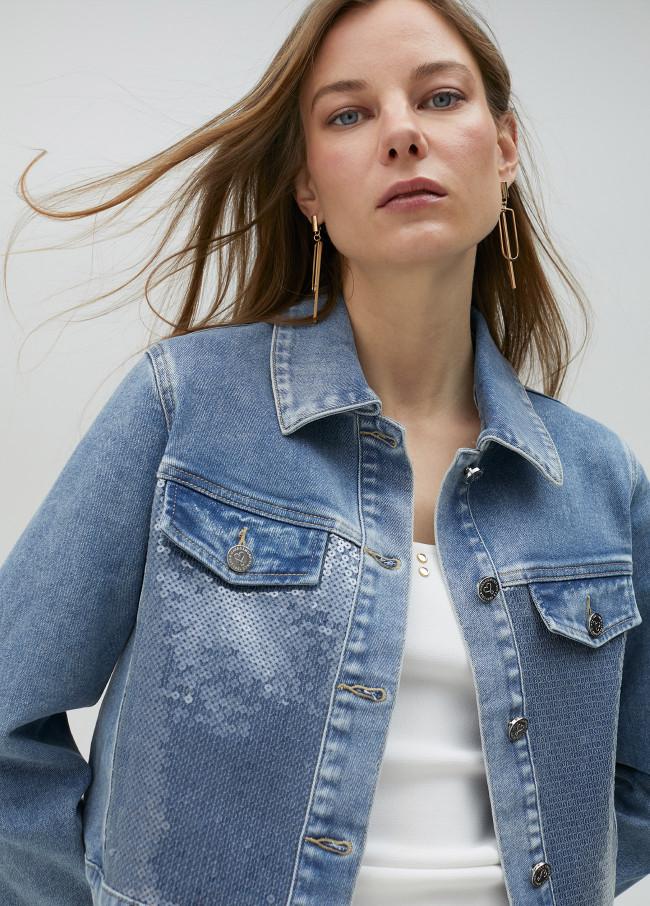 lola casademunt Chaqueta vaquera lentejuelas