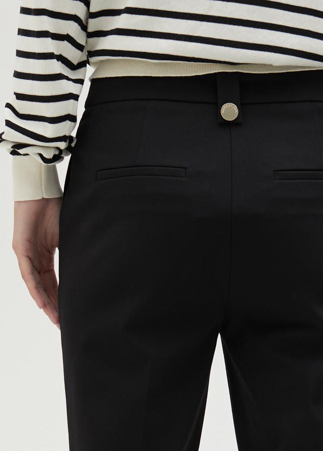lola casademunt Pantalón campanita slim negro En oferta