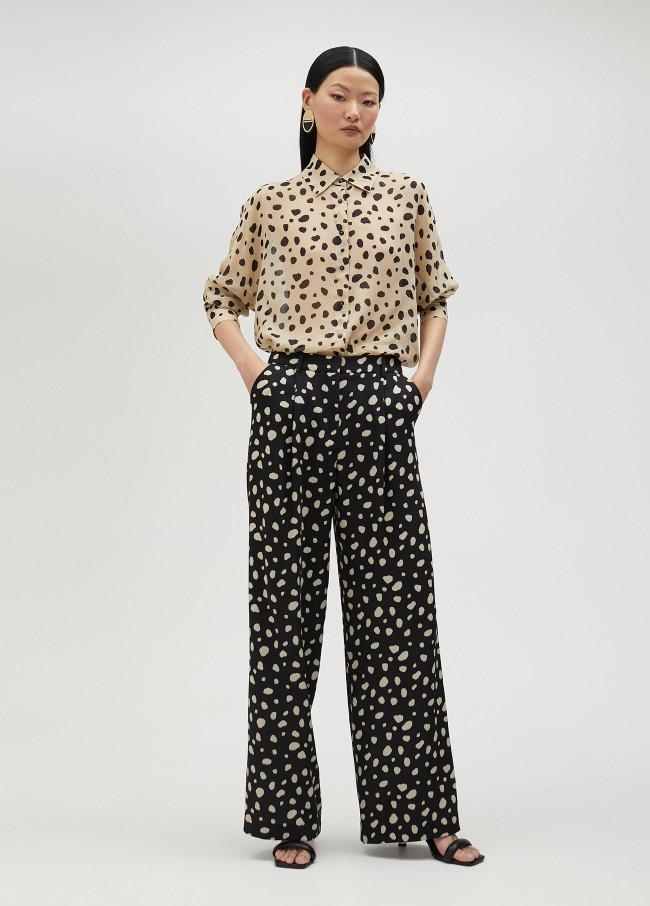 lola casademunt Pantalón palazzo topos