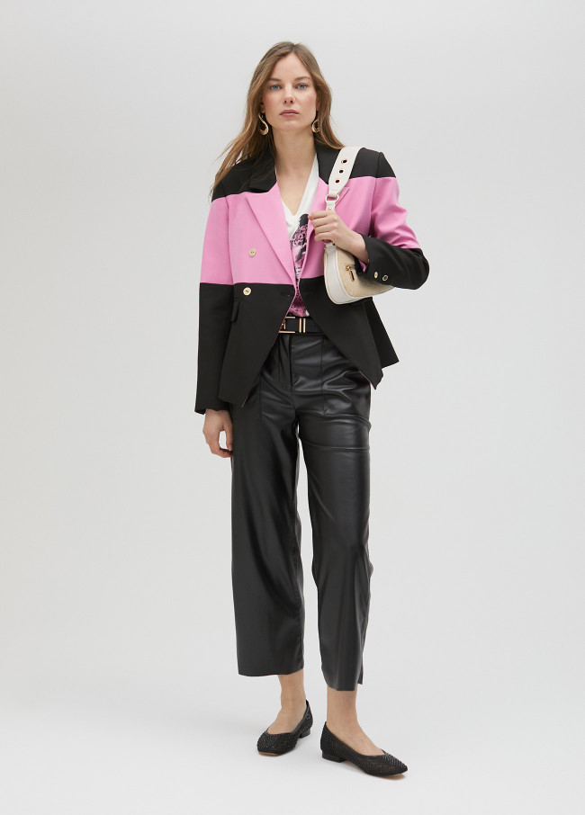 lola casademunt Pantalón efecto piel Ofertas de temporada