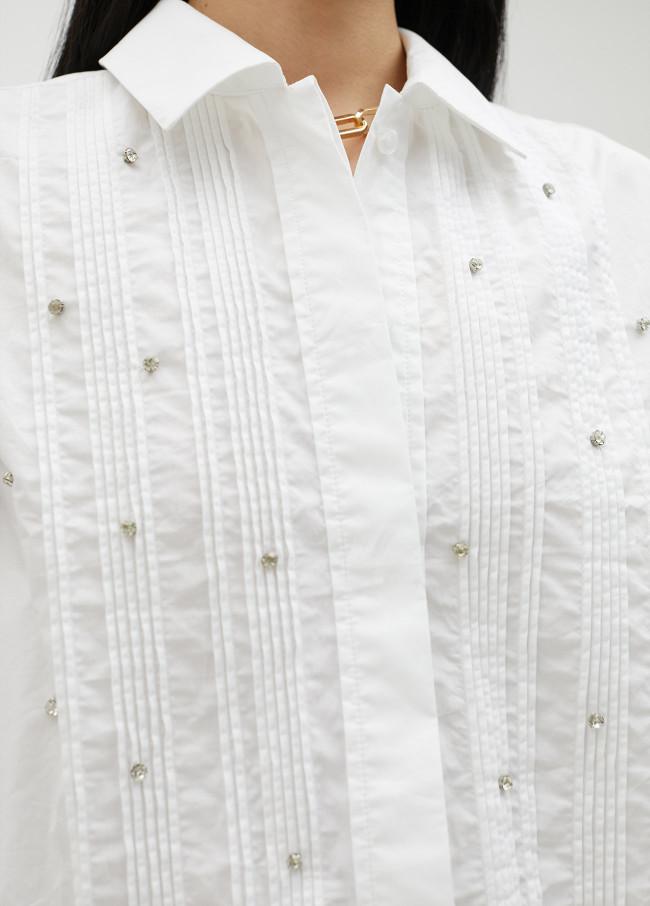 lola casademunt Camisa corta con strass Outlet