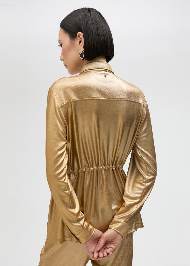 lola casademunt Camisa dorada Outlet online