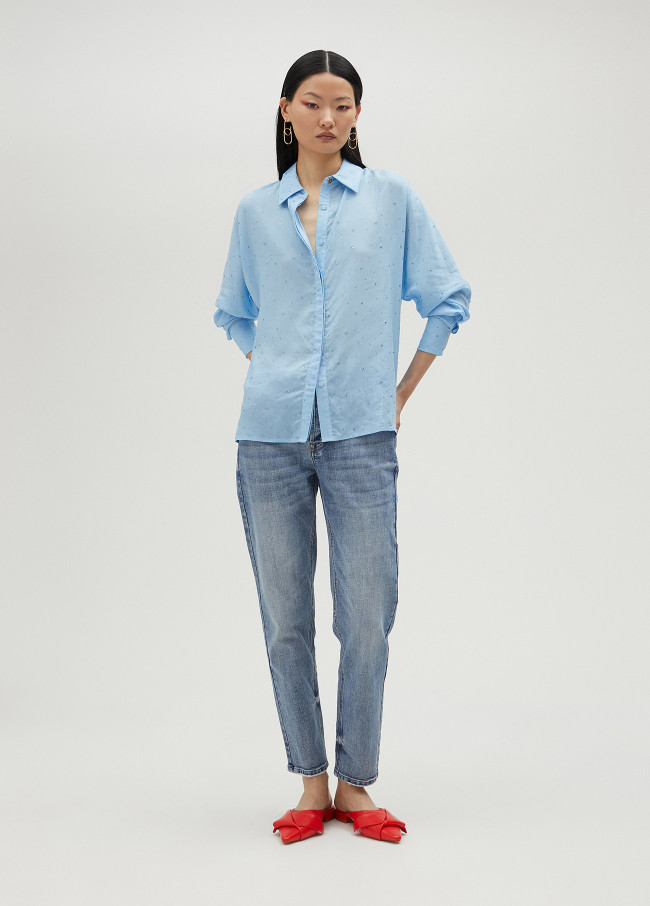 lola casademunt Camisa detalle strass Rebajas