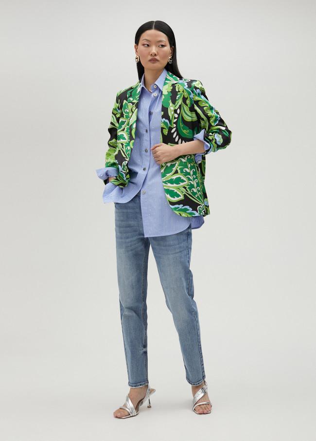 lola casademunt Camisa de rayas con strass En oferta
