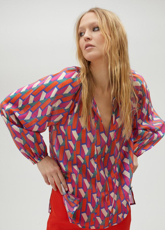 lola casademunt Camisa logotipada multicolor Descuento