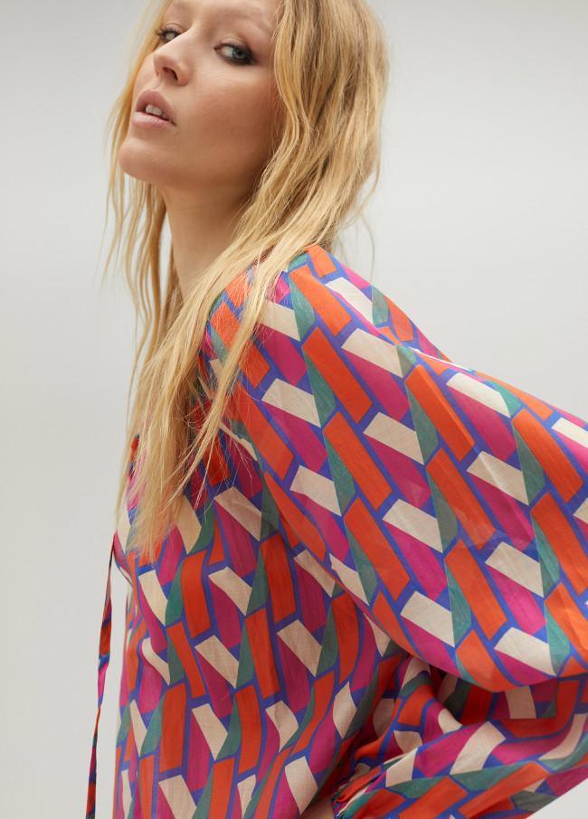 lola casademunt Camisa logotipada multicolor Descuento