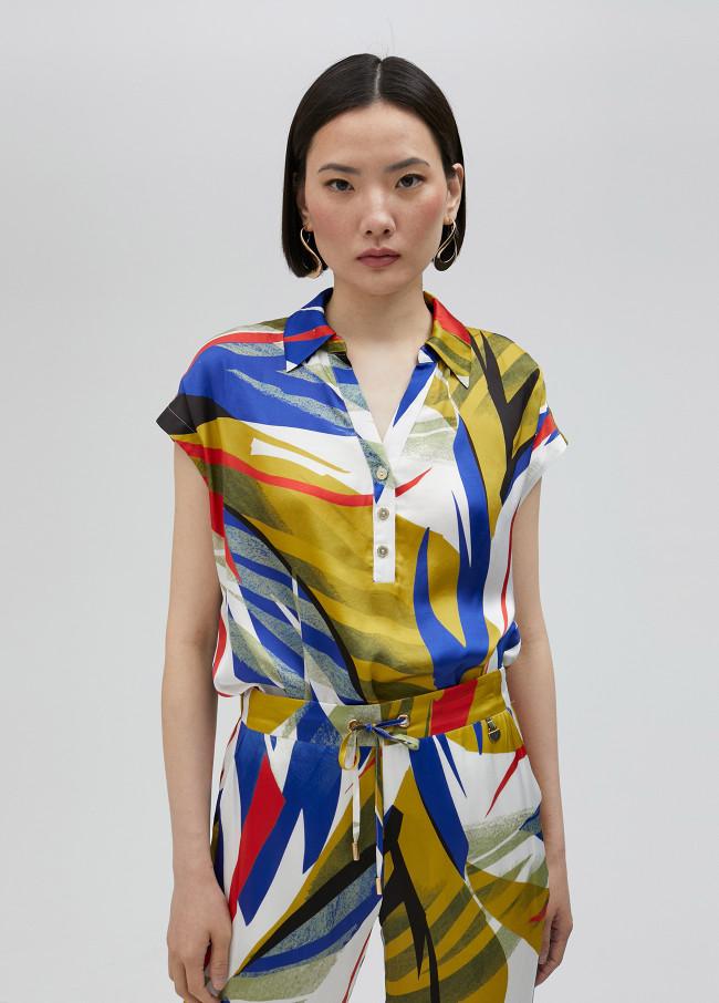 lola casademunt Camisa estampado tropical Mejor oferta