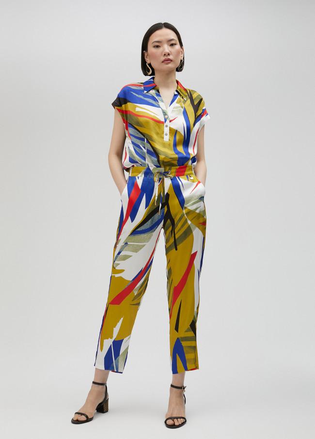 lola casademunt Camisa estampado tropical Mejor oferta