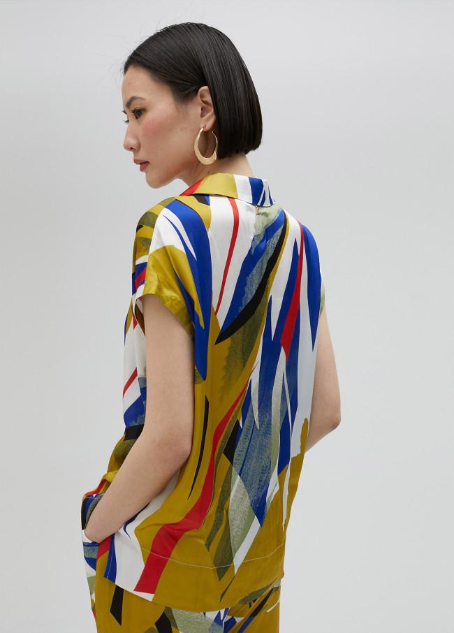 lola casademunt Camisa estampado tropical Mejor oferta