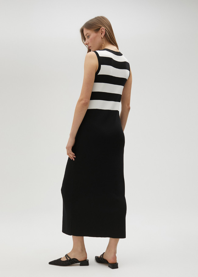 lola casademunt Vestido de punto bicolor Oferta especial