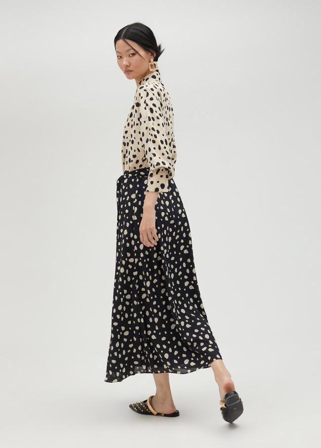 lola casademunt Vestido camisero de topos Envío gratis