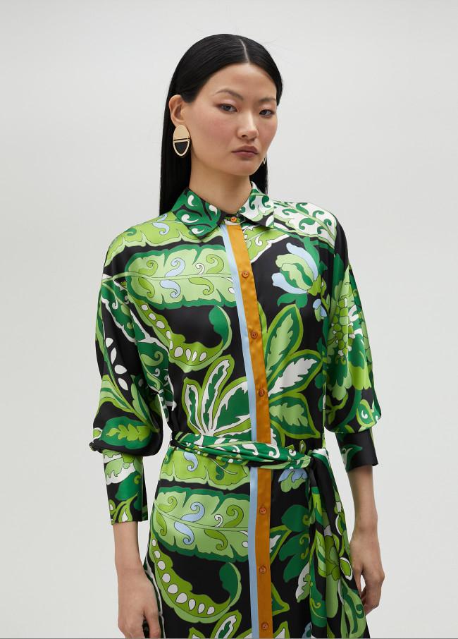 lola casademunt Vestido camisero estampado paisley Últimos 2 días