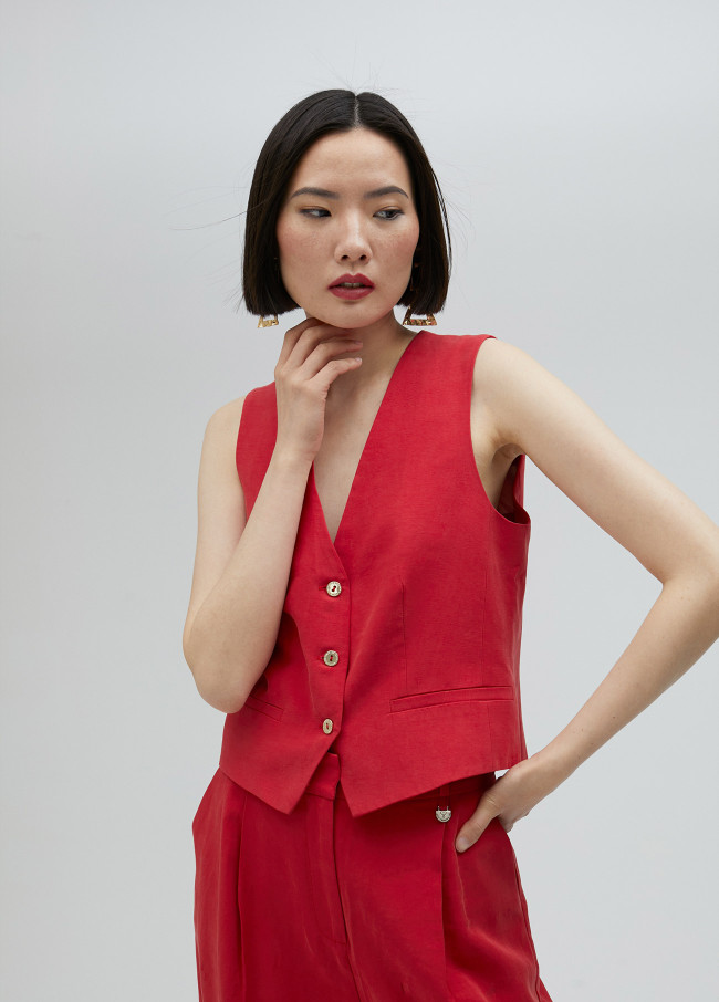 lola casademunt Chaleco tencel Liquidación