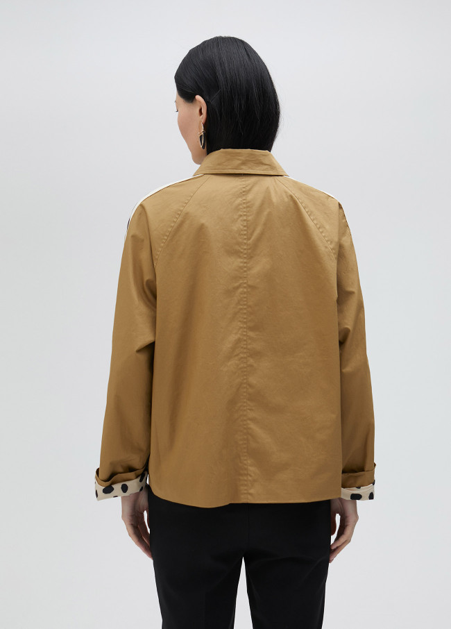 lola casademunt Trench corto camel Tienda de fábrica
