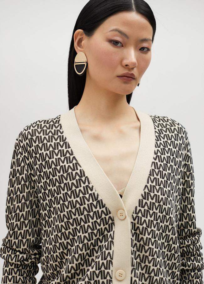 lola casademunt Cárdigan jacquard logotipado En oferta