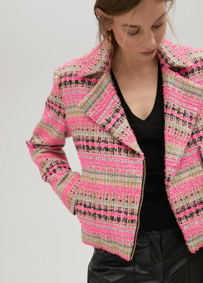 lola casademunt Chaqueta biker tweed Descuentos del mes