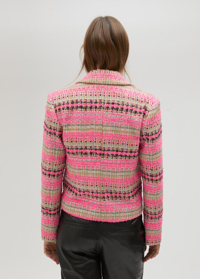 lola casademunt Chaqueta biker tweed Descuentos del mes