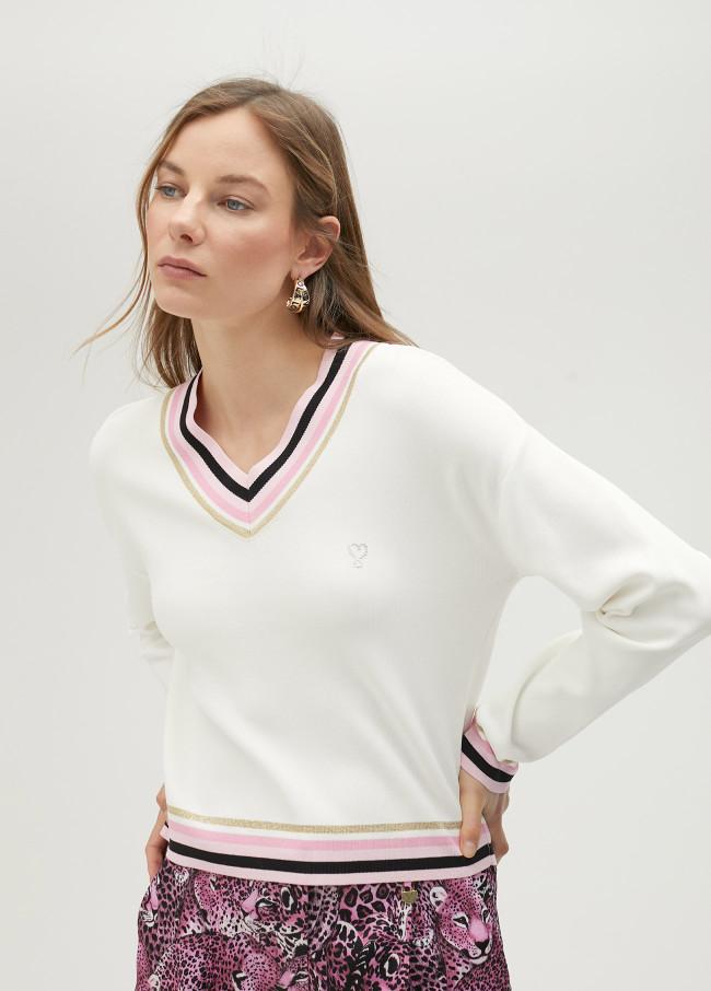 lola casademunt Jersey con detalle color