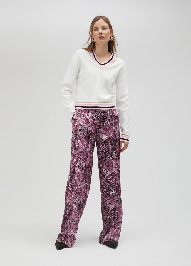 lola casademunt Jersey con detalle color Ofertas de temporada