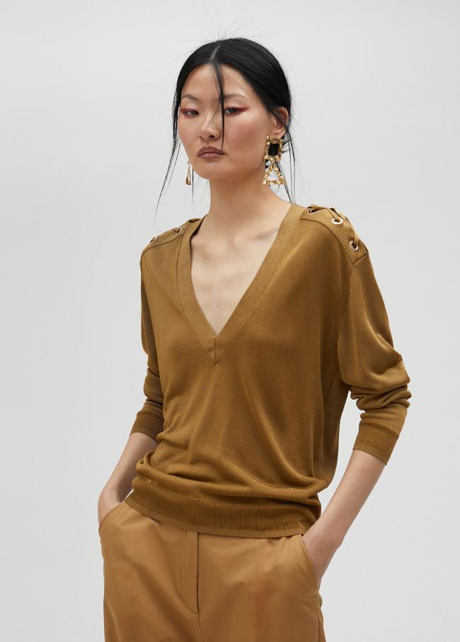 lola casademunt Jersey detalle hombro Venta caliente