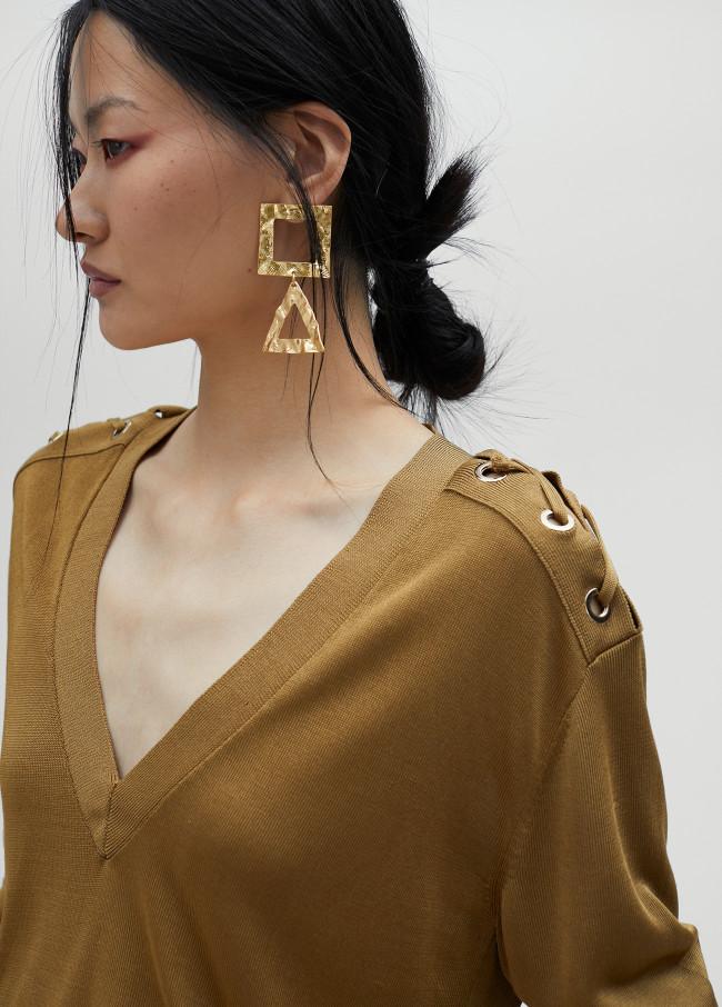 lola casademunt Jersey detalle hombro Venta caliente