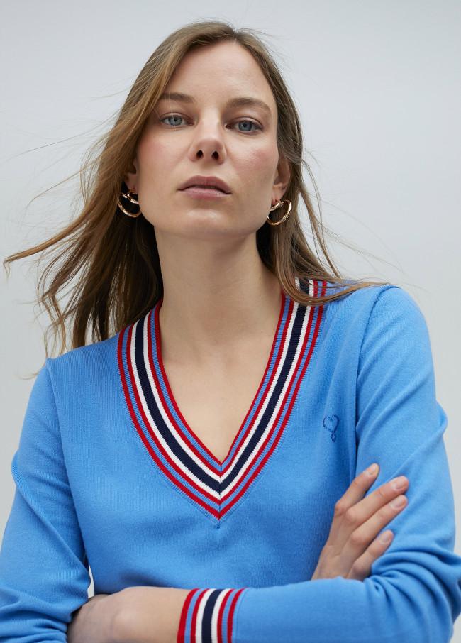 lola casademunt Jersey con detalle color Rebajas baratas