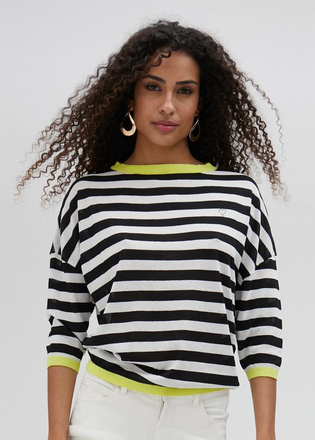 lola casademunt Jersey fino de rayas bicolor