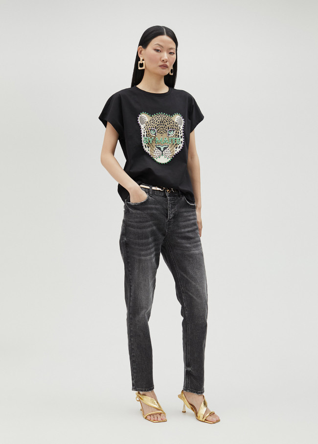 lola casademunt Camiseta leopardo Oferta especial