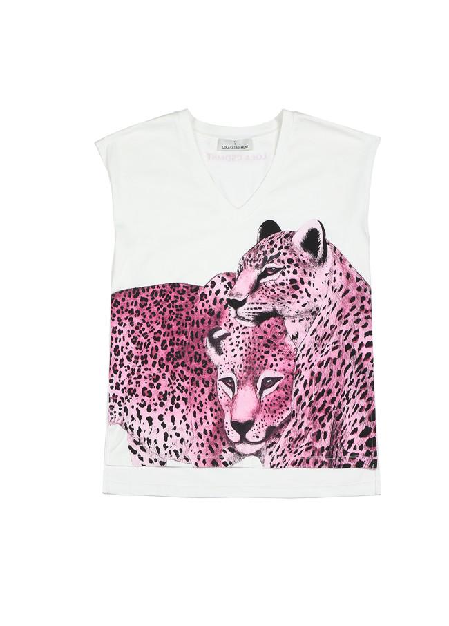 lola casademunt Camiseta estampado leopardos ÚLTIMAS EDICIONES