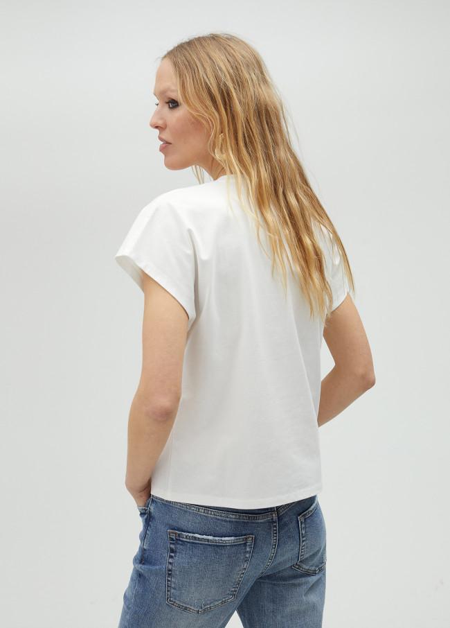 lola casademunt Camiseta blanca estampado tigre Grandes descuentos