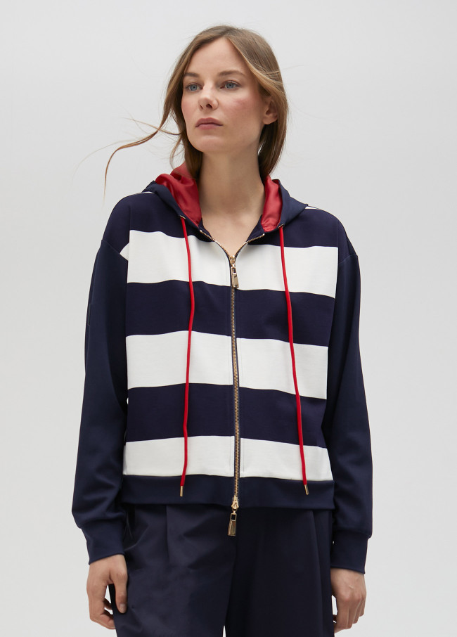 lola casademunt Sudadera rayas capucha. Limited Edition Libre de impuestos