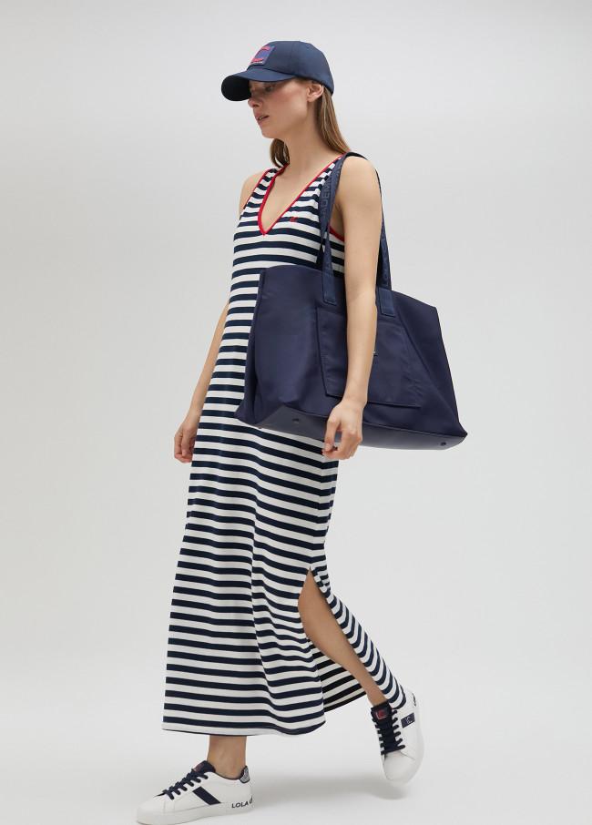 lola casademunt Vestido midi rayas. Limited Edition Descuentos del mes