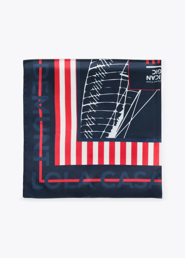 lola casademunt Pañuelo Lola Casademunt y American Magic Ofertas especiales