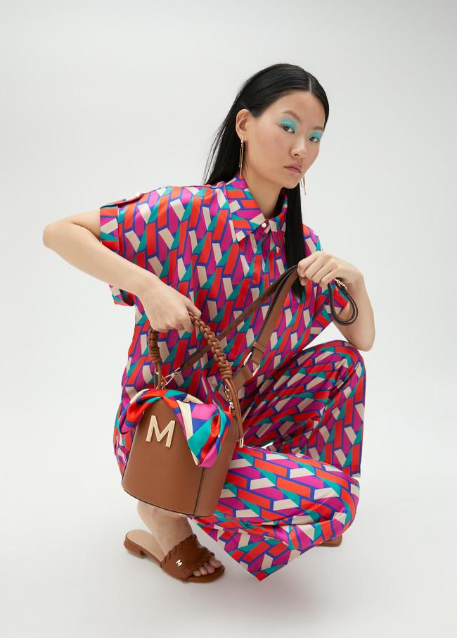 lola casademunt Bolso bombonera con asa trenzada Ventas relámpago