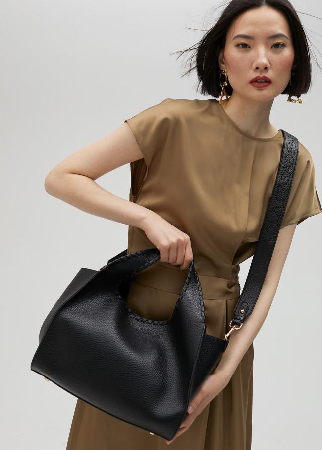 lola casademunt Bolso shopper con pespuntes ÚLTIMAS EDICIONES