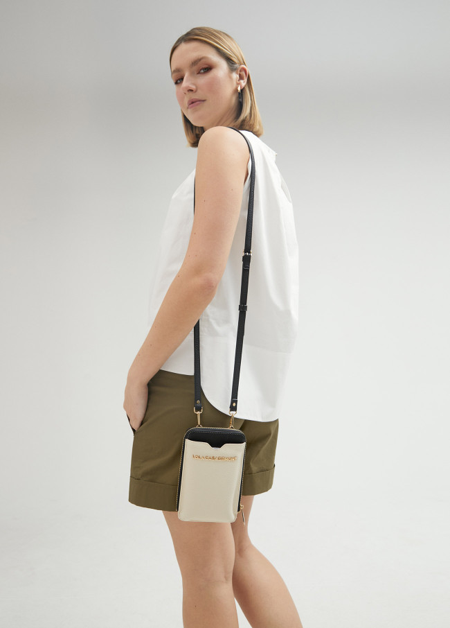 lola casademunt Mini bolsito porta móvil bicolor Promoción trimestral