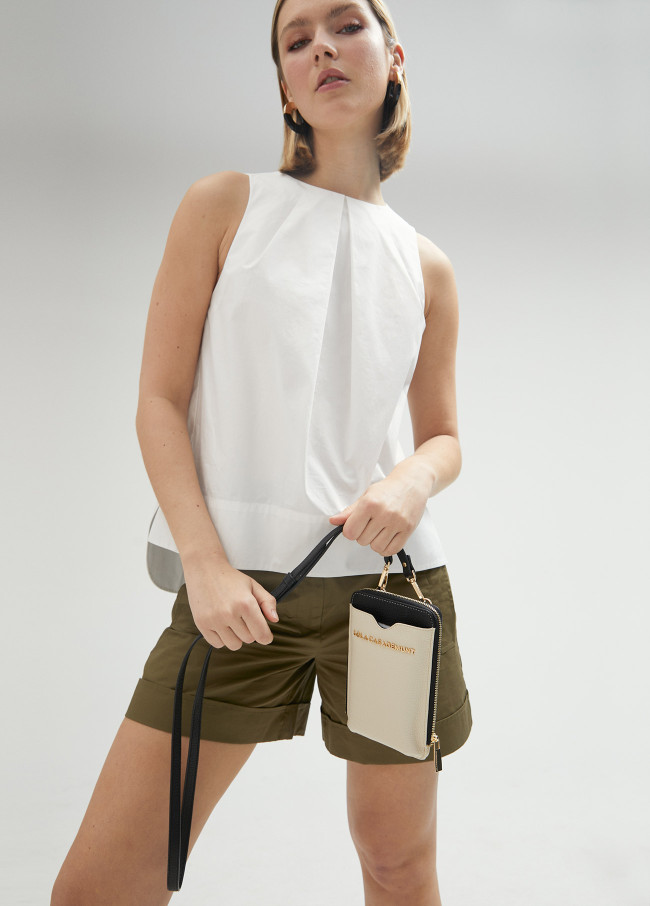 lola casademunt Mini bolsito porta móvil bicolor Promoción trimestral