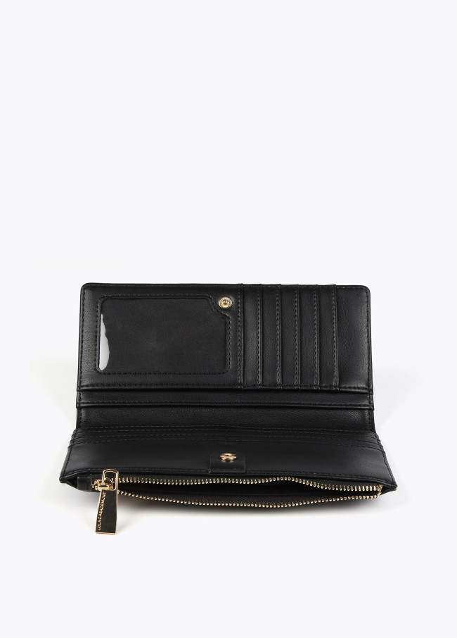 lola casademunt Billetero negro y dorado Ahorra y exporta